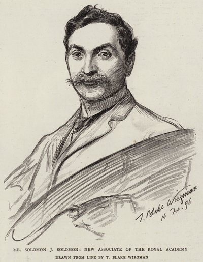 Mr Solomon J Solomon, New Associate of the Royal Academy by Theodore Blake Wirgman